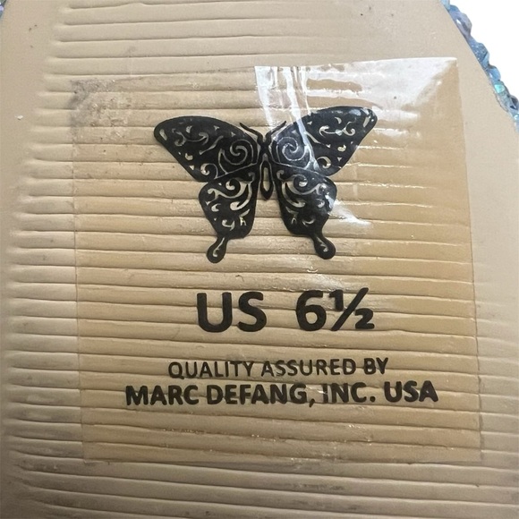 Marc Defang Handmade Rhinestones Pageant Prom Heels Shoes 6.5 Fairycore Coquette - Picture 11 of 12